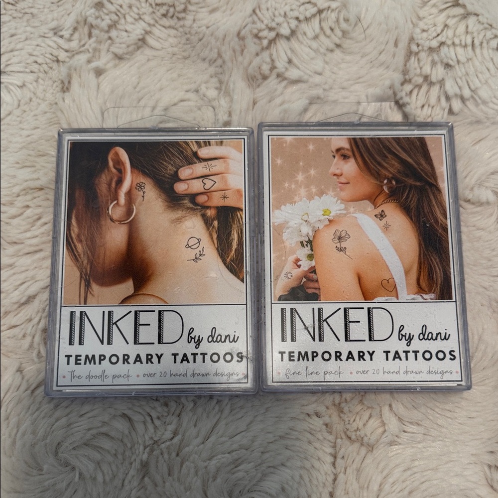 INKED by Dani Temporary Tattoos 2 Pack